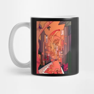 Whale beach street Mug